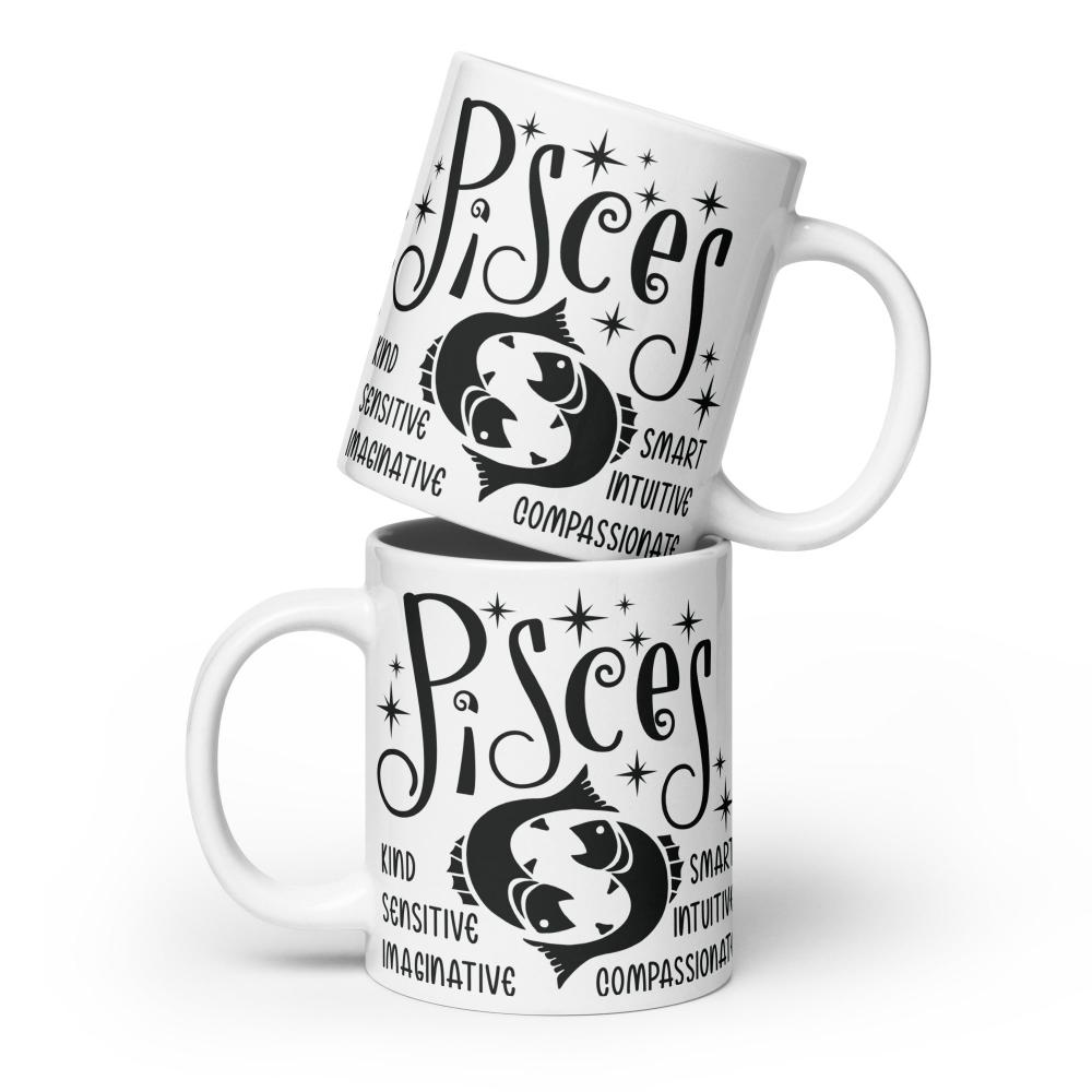 Pisces Zodiac Positive Traits 20 oz Mug - https://ascensionemporium.net